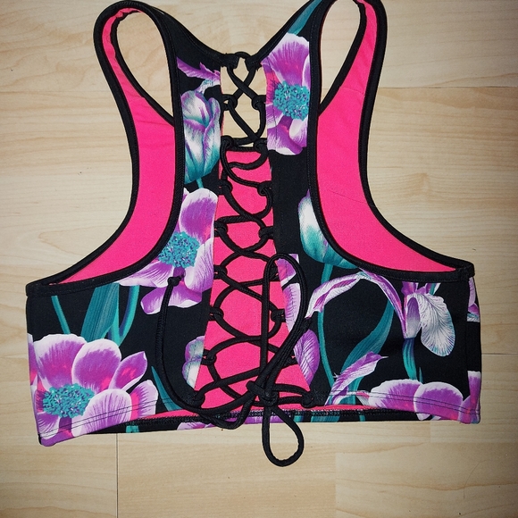Bodyglove Floral Strappy Swim Top - Picture 3 of 8